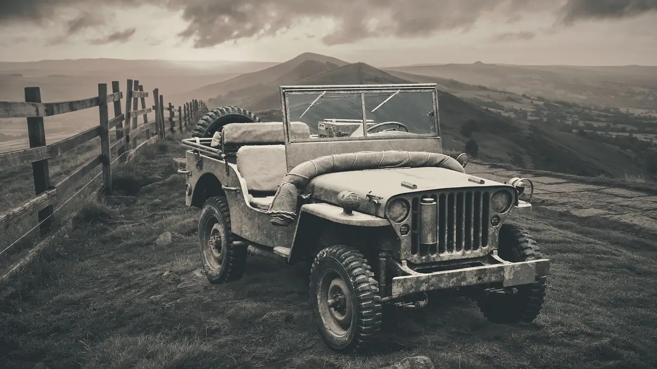 Kendaraan Jeep Willys MB digunakan tentara Amerika Serikat saat Perang Dunia Kedua
